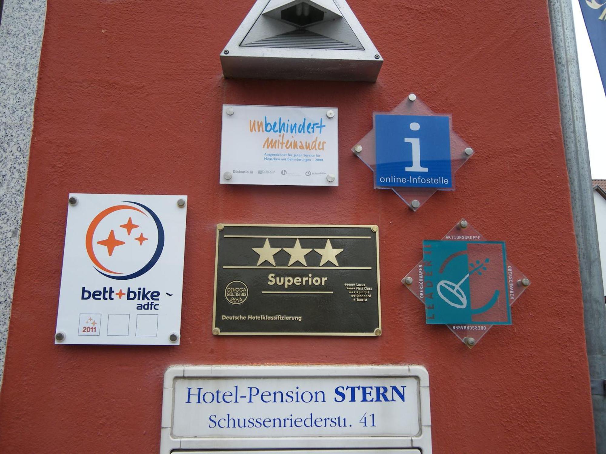 Hotel Pension Stern Bad Buchau Esterno foto